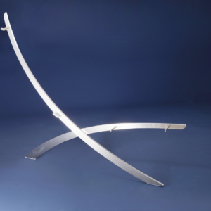 AR119-Iron X-shape silver sofa leg frame